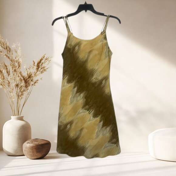 Rene Margo Spaghetti Strap Abstract Pattern Sundress Size Large - Picture 3 of 12